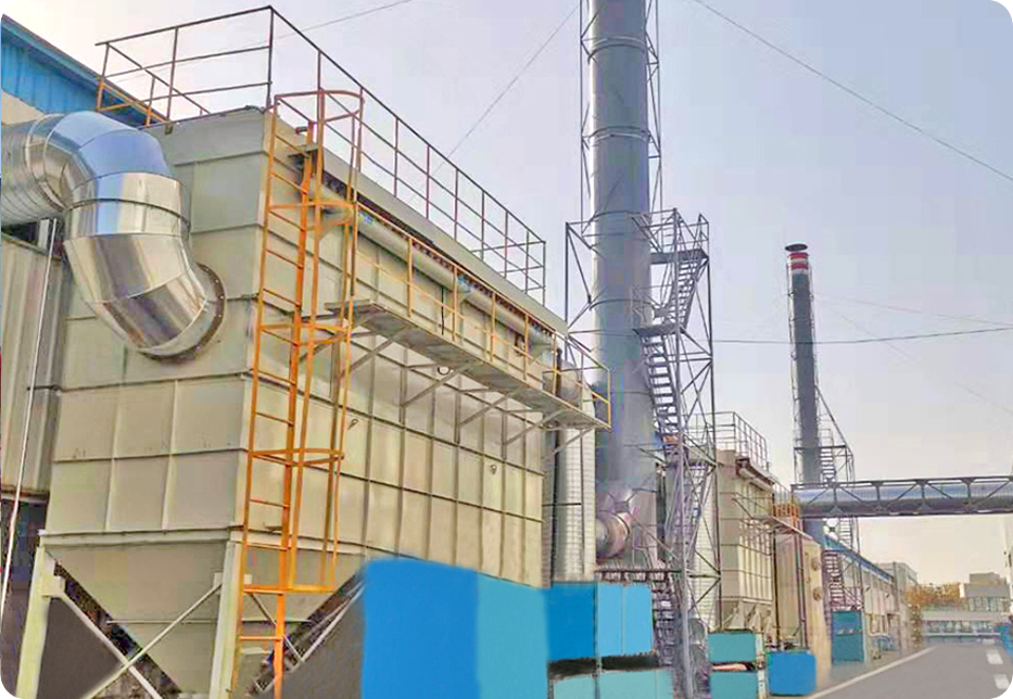 鑽孔除塵設備：布袋除塵器